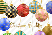 Christmas Baubles Clipart