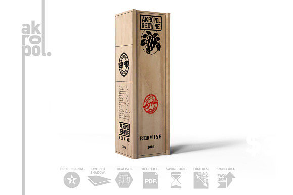 Wine Mock Up in Product Mockups - product preview 1