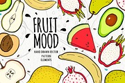 Vector collection - Fruit Mood