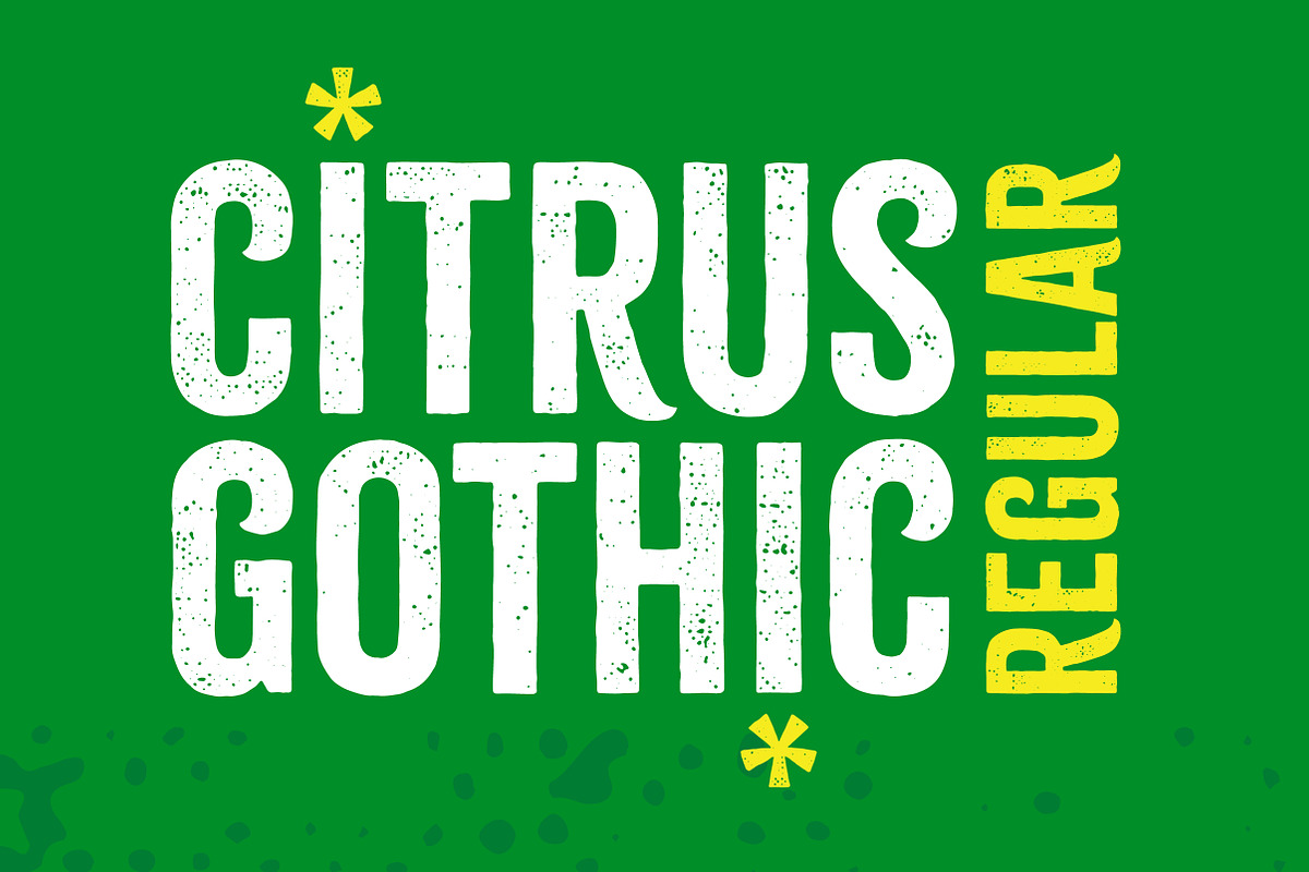 Citrus Gothic Regular - 65% Off in Gothic Fonts - product preview 8