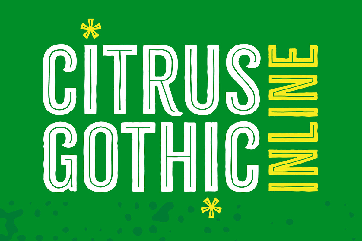 Citrus Gothic Inline - 65% Off in Gothic Fonts - product preview 8