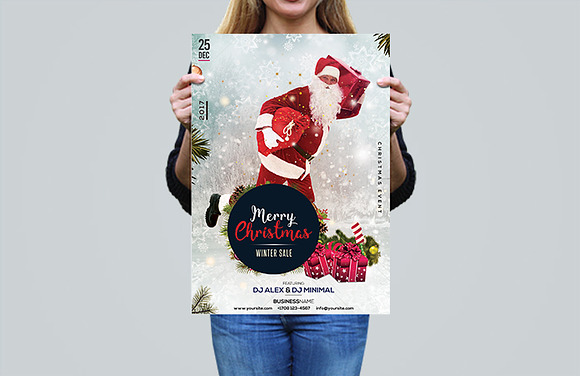 Merry Christmas 2017 - PSD Flyer in Flyer Templates - product preview 1