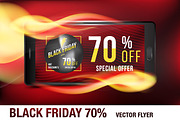 Black Friday 70% Flyer Template