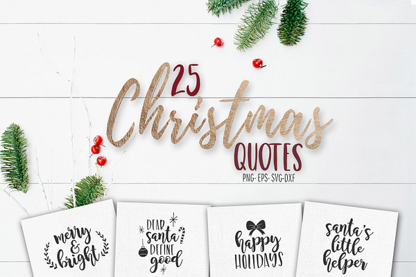 Christmas SVG quotes and overlays