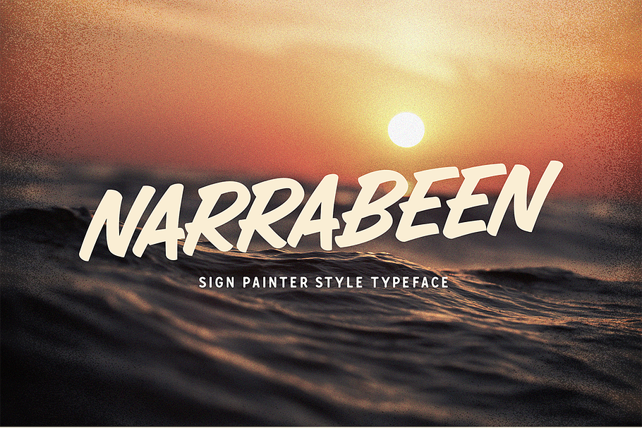 Narrabeen - Brush script typeface in Display Fonts - product preview 8