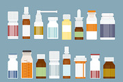 Medicine bottles collection