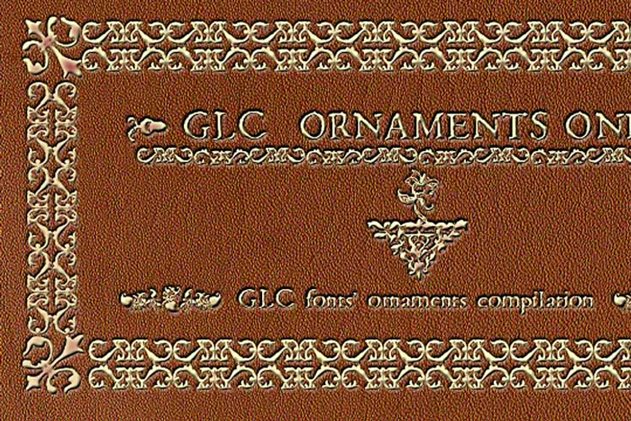 GLC Ornaments One OTF in Symbol Fonts - product preview 8