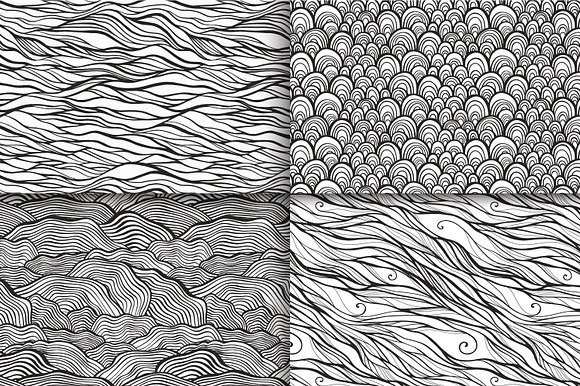 28 doodle seamless patterns set in Patterns - product preview 1