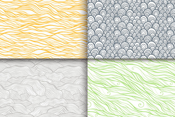 28 doodle seamless patterns set in Patterns - product preview 2