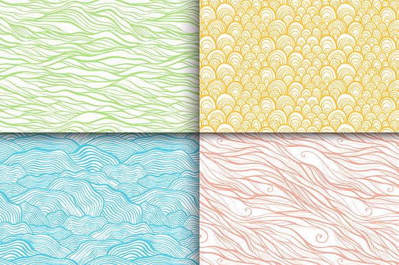28 doodle seamless patterns set in Patterns - product preview 3