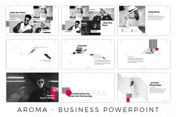 AROMA - Business Modern in PowerPoint Templates - product preview 1