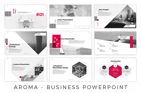 AROMA - Business Modern in PowerPoint Templates - product preview 2