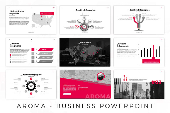 AROMA - Business Modern in PowerPoint Templates - product preview 6