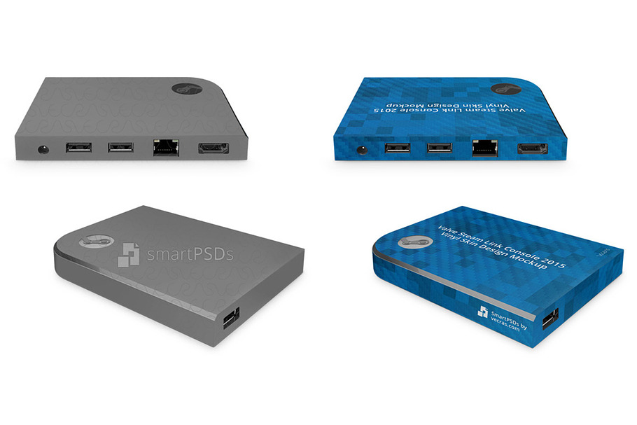 Valve Steam Link Gaming Console Skin in Product Mockups - product preview 8