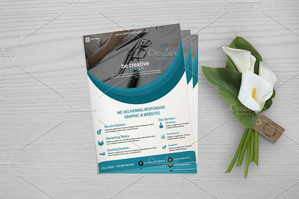 Web Designer Flyer Template -V659 in Flyer Templates - product preview 8