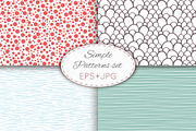 28 simple seamless patterns