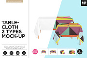 Tablecloth 2 Types Mock-ups Set
