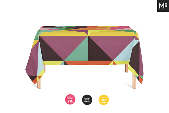 Tablecloth 2 Types Mock-ups Set in Product Mockups - product preview 4