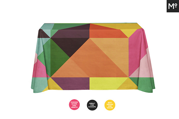Tablecloth 2 Types Mock-ups Set in Product Mockups - product preview 7