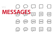 100 Messages UI icons