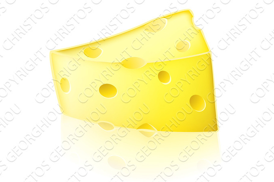 Cartoon cheese illustration in Illustrations - product preview 8