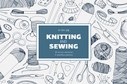 Knitting and sewing accessories