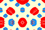 Colorful Abstract Shapes Seamless Pattern Design