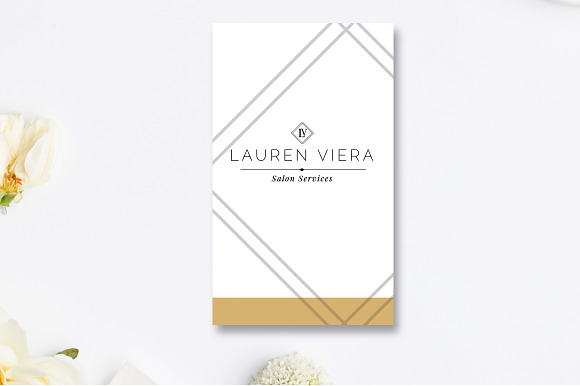 Salon Business Card Template in Business Card Templates - product preview 1