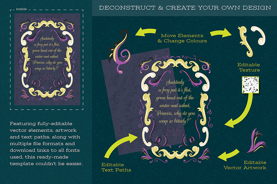 Decorative Story Book Template