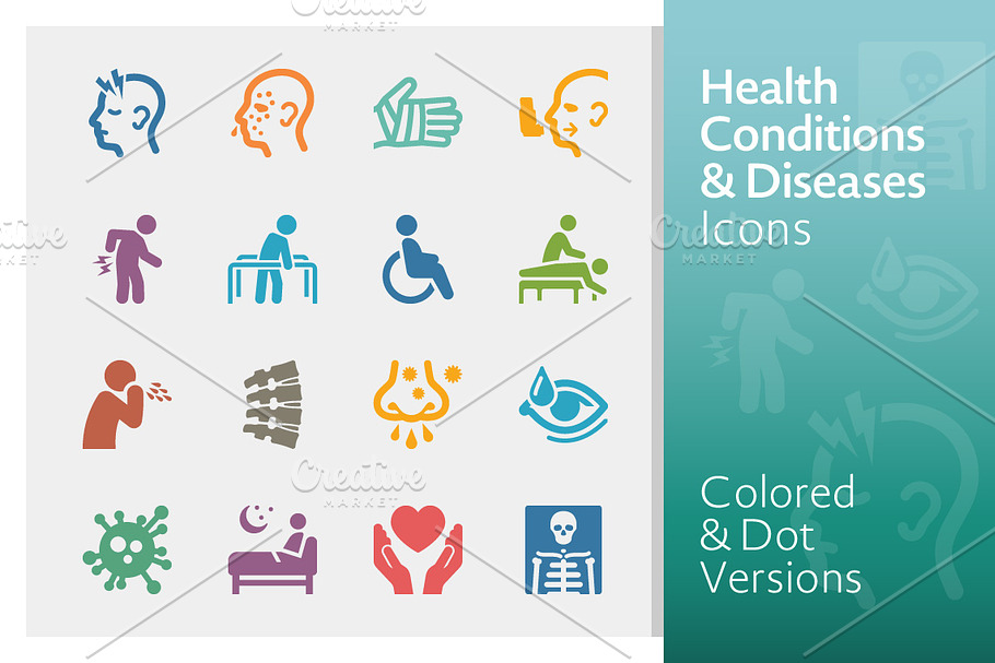 Health Conditions & Diseases Icons