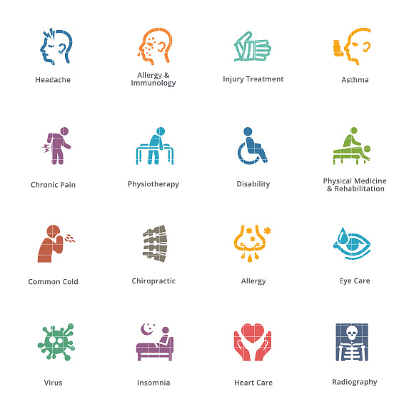 Health Conditions & Diseases Icons in Icons - product preview 1