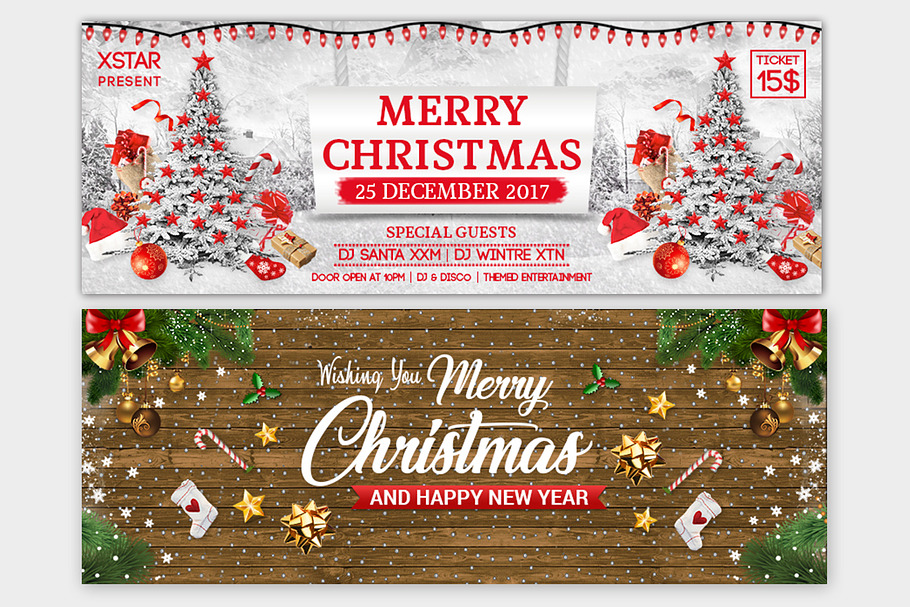Merry Christmas Facebook Covers in Facebook Templates - product preview 8