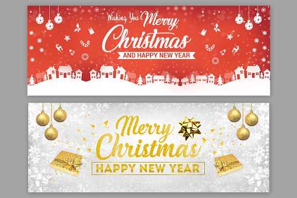 Merry Christmas Facebook Covers in Facebook Templates - product preview 1