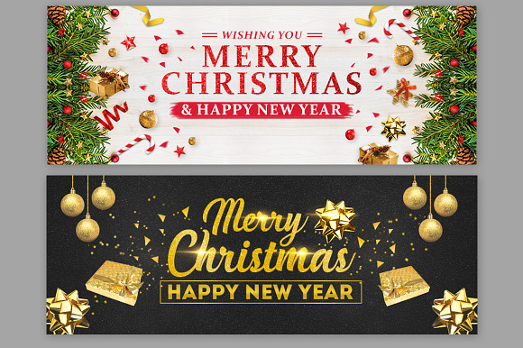 Merry Christmas Facebook Covers in Facebook Templates - product preview 2