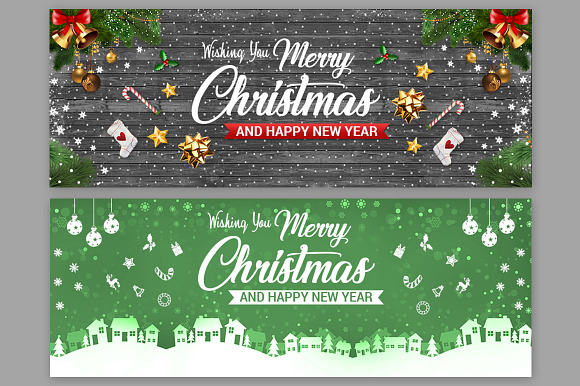 Merry Christmas Facebook Covers in Facebook Templates - product preview 3