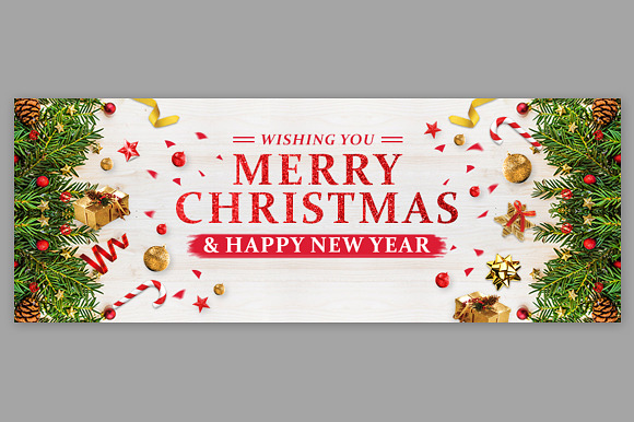 Merry Christmas Facebook Covers in Facebook Templates - product preview 4