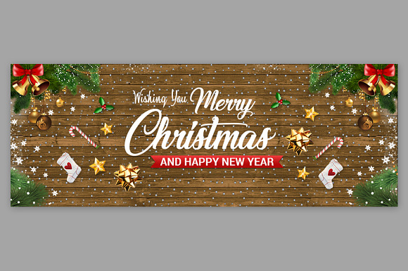 Merry Christmas Facebook Covers in Facebook Templates - product preview 6