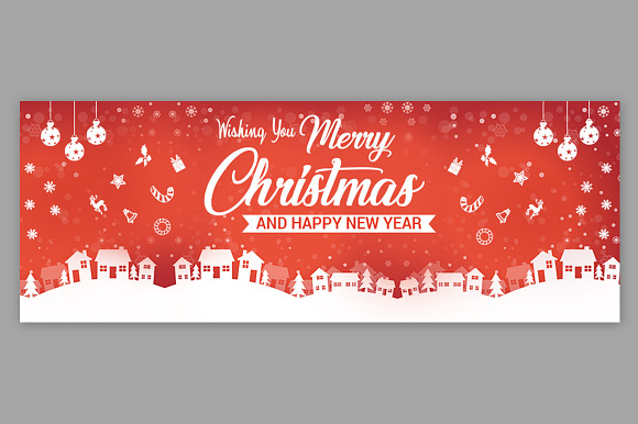 Merry Christmas Facebook Covers in Facebook Templates - product preview 7