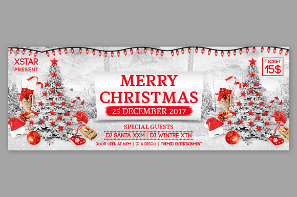 Merry Christmas Facebook Covers in Facebook Templates - product preview 8