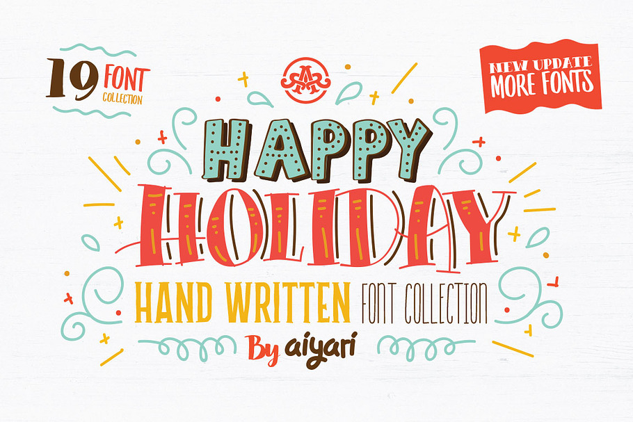 Happy Holiday + Update in Christmas Fonts - product preview 8