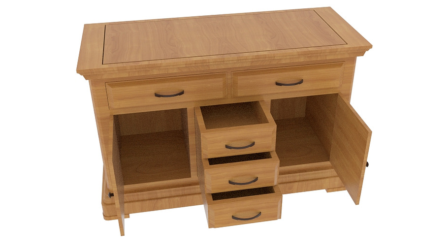 Canterbury Solid Oak Large Sideboard in Furniture - product preview 3
