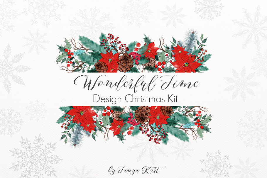 Wonderful Time Christmas Clipart