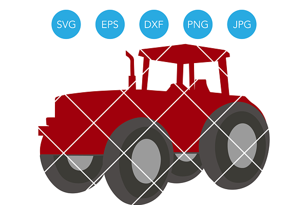 Farm Tractor SVG File for Cricut