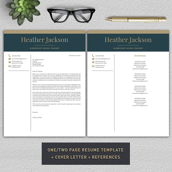 Resume Template / Teacher CV in Resume Templates - product preview 5