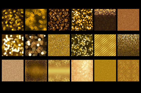 Gold glitter and bokeh in Patterns - product preview 1