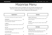 Moonrise Restaurant WordPress Theme