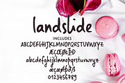 Landslide handwritten sans font
