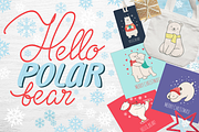 Hello Polar Bear!- clipart set