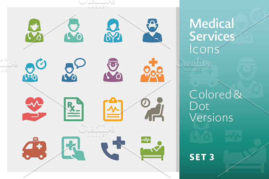 Medical Services Icons Set 3 - Sympa