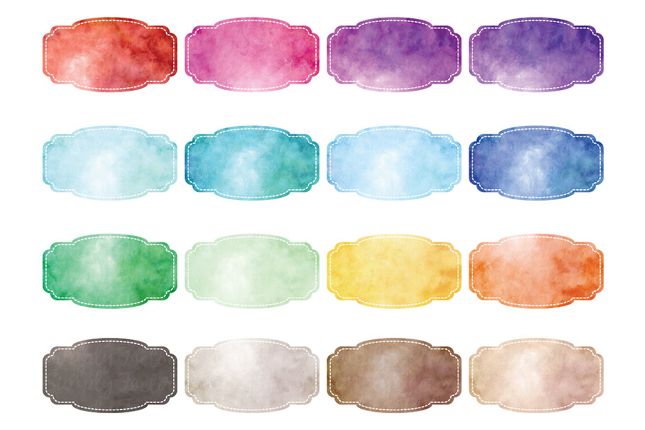 Watercolor Frames Collection